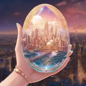 closeup of a hand holding a Texas decorated egg, the center of t...