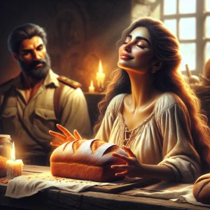 A male deputy experiencing affection towards a curvaceous Hispan...