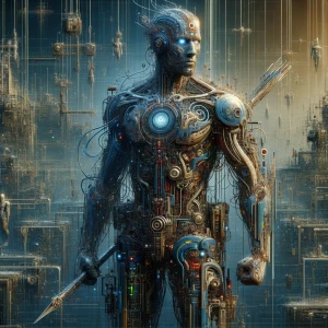 Impunity, in the style of Yautja's (Hunter Predator),ultra-detai...