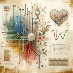 The golden ratio, Minimalist art Circuit, boards, circuitry, diagrams Cellular structures, DNA, circuit boards, colorful wires,  asian and Egyptian  graffiti, lie detector graphs, cardio printout, branches Bones painterly background rust