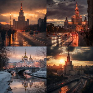 Вид с высоты птичьего полета. Город Москва, большой парк аттракц...