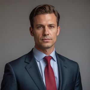 Photography, photo for resume, an executive man in a suit, looki...