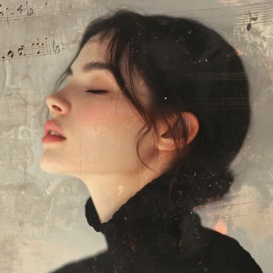 sad music cover, aesthetic