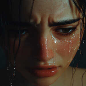 The tears you left behind, 8k resolution, HDR, ultra-detailed ul...