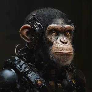 Alex garden style chimpan-cyborg