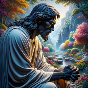 Craft a semi-close-up, vibrant and realistic 3-D depiction of an...