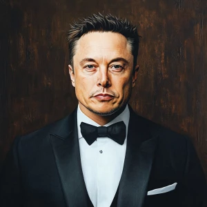 elon musk in meme style