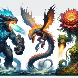 Crea un immagine dove ci sono blastoise charizard e venusaur dei...