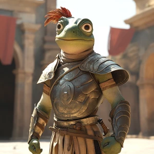 PEPE in role gladiator use disney style