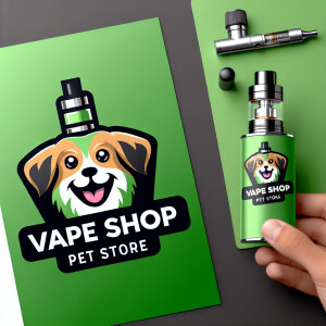 Smoky Dogy логотип для вейп шопа и магазина зоотоваров в  стиле...