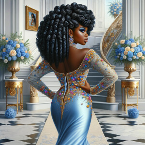 hyper realistic air brushed oil painting art image of a beautifu...