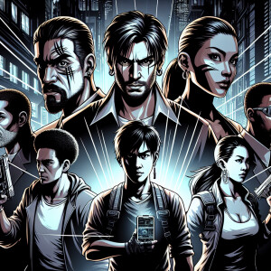 4 main charecters and two protanigist, the four are after the tw...