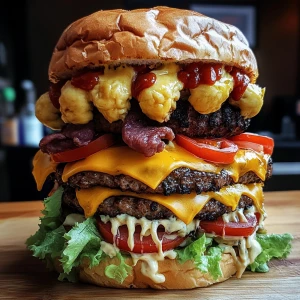 A freakish unimaginable abomination burger eating itself