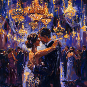 Cartoon illustration  In a whirlwind of dazzling movement and en...