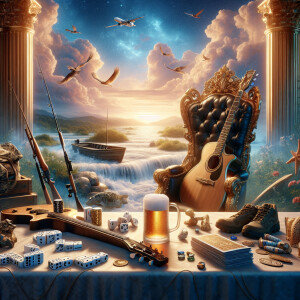 "Imagine an uplifting memorial image that captures the essence o...