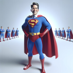 DonaldTrump Dressed as superman, 8k resolution, HDR, masterpiece...