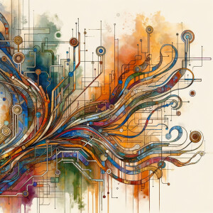 The golden ratio, Minimalist art Circuit, boards, circuitry, dia...
