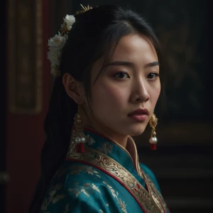 Masterpiece Photo of a stunning 26yo Asian female, photorealisti...