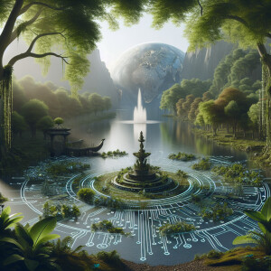 Imagine a tranquil scene where Mother Nature reigns supreme over...