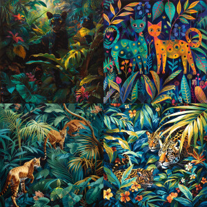 Cats in the jungle