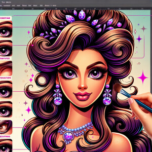 Crea stylized, animated character with an expressive pose and de...