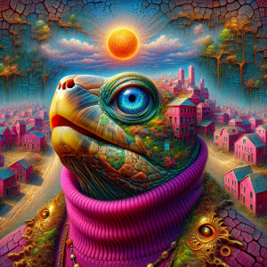 Zdzisław Beksiński, Alberto Seveso mixed style, surreal painted...