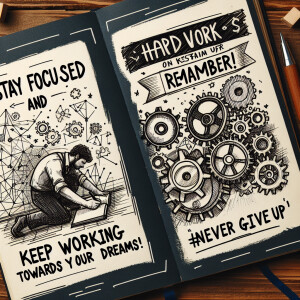 Stay focused and keep working towards your dreams! Remember, har...