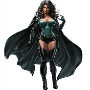 An imposing superheroine the Mewith a full larger sized figure,...