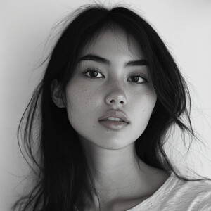 Create an image of a young Thai woman who appears to be 21 years...