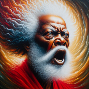 A powerful and dynamic figure emerges in the chaos: Black Christ...