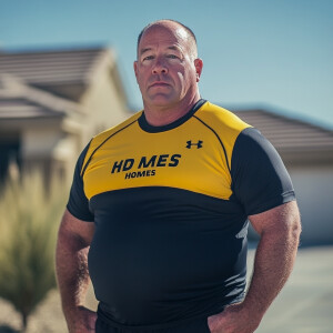 A Caucasian male beginning the ultimate transition to middle age...