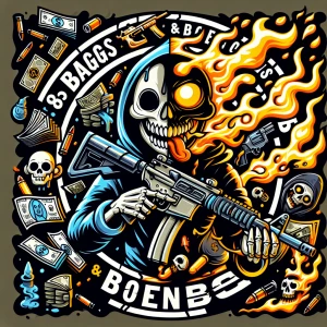 Create aa cartoonish st yle professional ,  horror-themed circul...