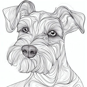 Generate a coloring book-style image in hyper realistic style fe...