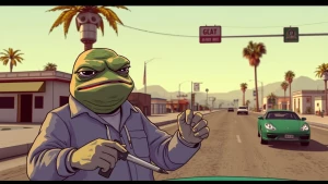 meme PEPE in GTA style
