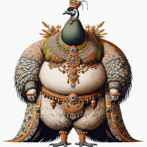 Create an action figurne art piece of an anthropomorphic charact...