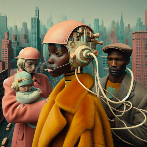 In the heart of a once-lively cityscape frozen in the ‘50s aesth...