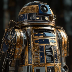 Star Wars R2D2  in (19th century samurai armor:2)| intricate det...