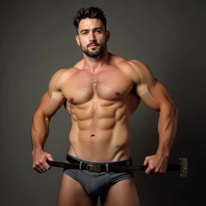 showing off that bulkyjockstrap bulging trucker