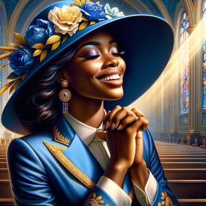create a realistic airbrushed illustration of an African America...