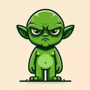 Envision the Grinch depicted as hairless, focusing on his unique...