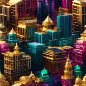 A City Made Of Gold, Silver, Emeralds, Rubies, Amethyst's, Blue...