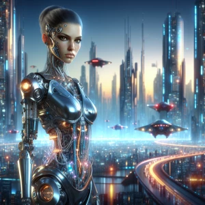 Petite but fierce cyber woman