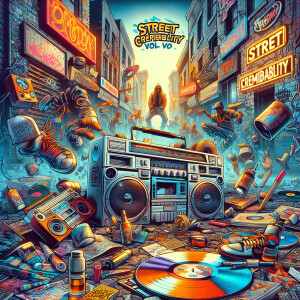 Street hiphop album cover.  The artist is Doominant music group...