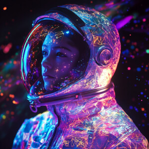 /imagine prompt: A multidimensional fractal rift appears before...