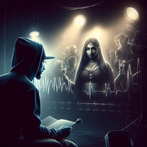 Design a rap album little raper cover for "BALISTIK AND BAR'S "...