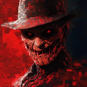 Create an ASCII art representation of the character Freddy Krueg...