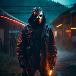 Jason Voorhees, 8k resolution, masterpiece, ultra-detailed, ultr...