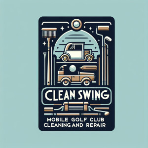 Design a sleek and polished logo for Clean Swing Mobile Golf Clu...