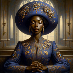 Craft an illustration that evokes spirituality and a profound co...