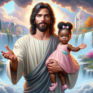 Create a 3D realistic artwork featuring the phrase 'Jesus Saves'...